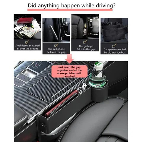 🔥HOT SALE 50% OFF 💖Car leather cup holder gap bag