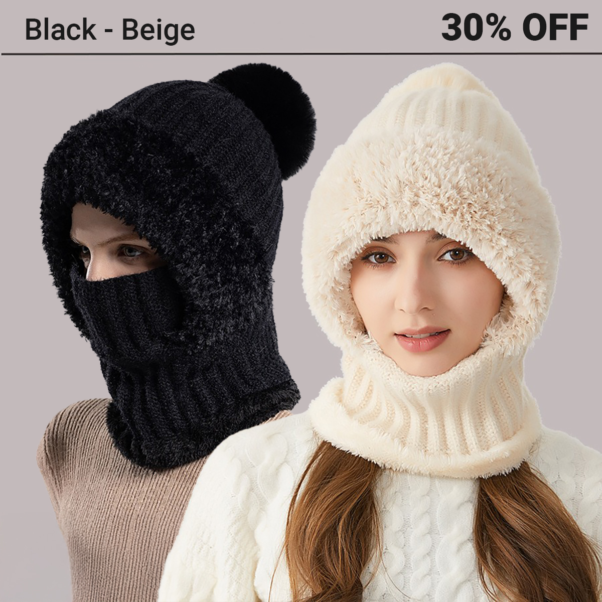 Women's Knitted Hat In Autumn And Winter