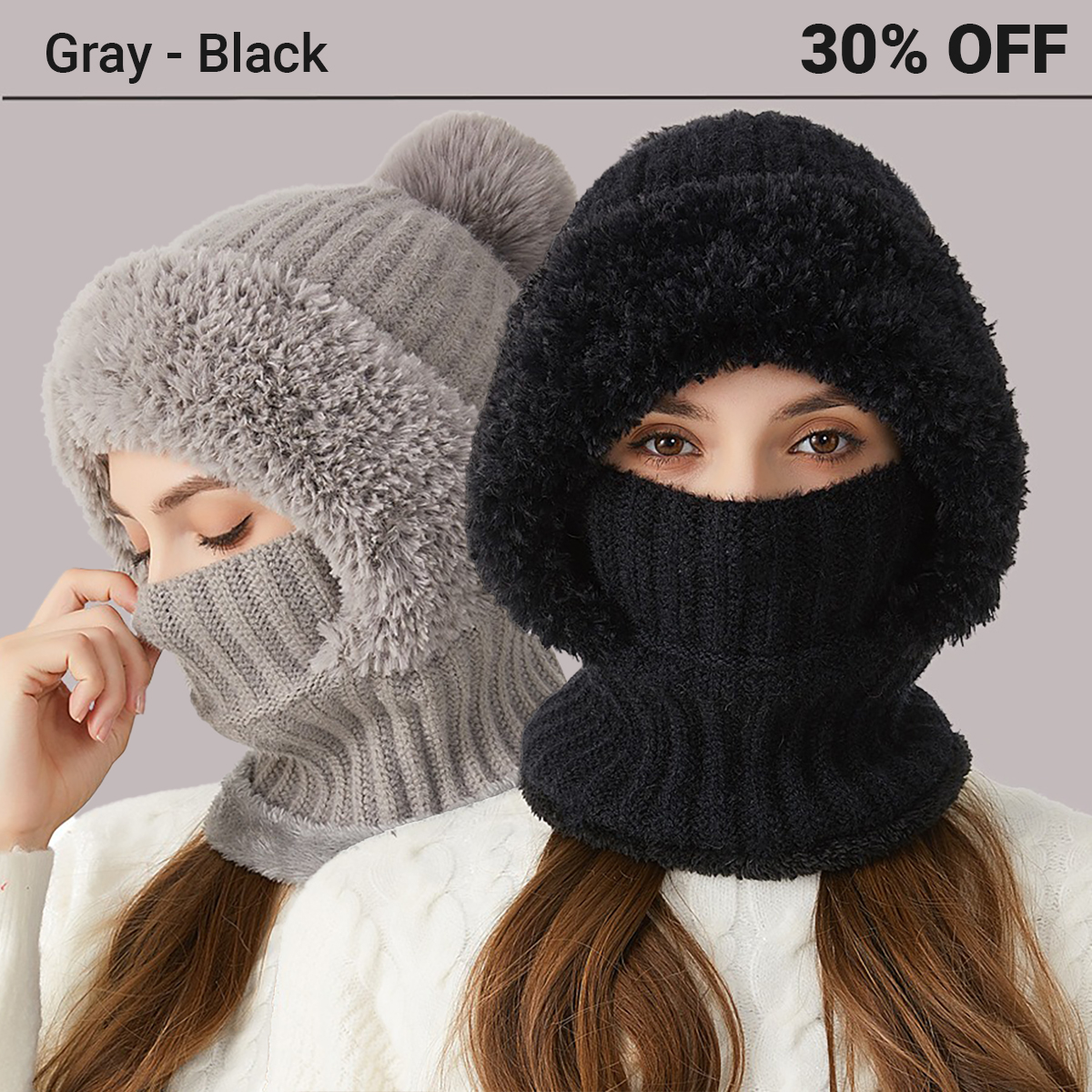 Women's Knitted Hat In Autumn And Winter
