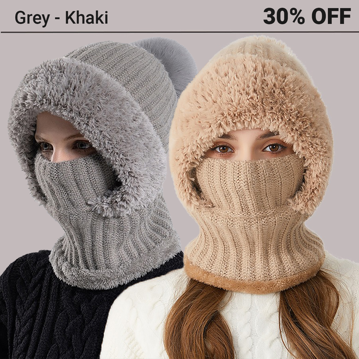 Women's Knitted Hat In Autumn And Winter