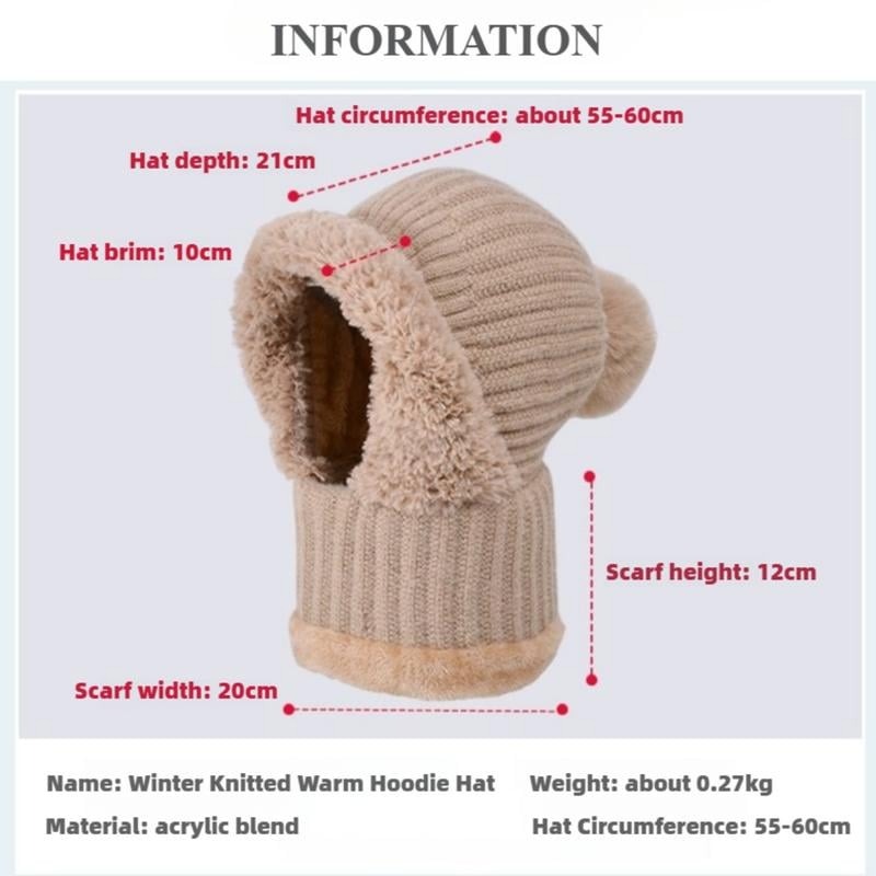 Women's Knitted Hat In Autumn And Winter